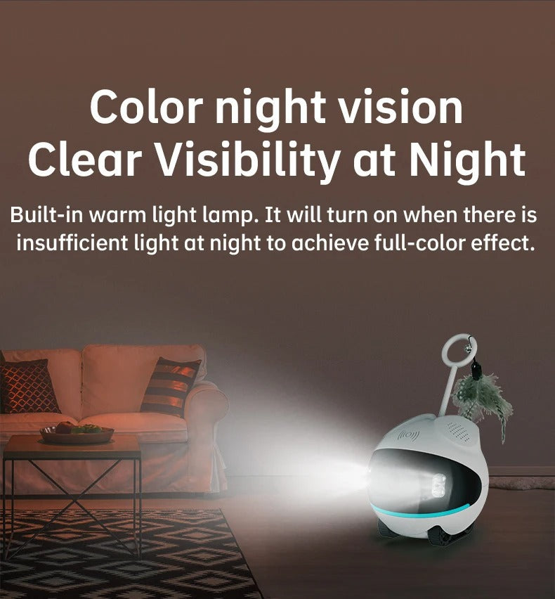 PET Monitoring WiFi Camera for Elderly and Children, Wireless 2.4G Smart Voice Robot